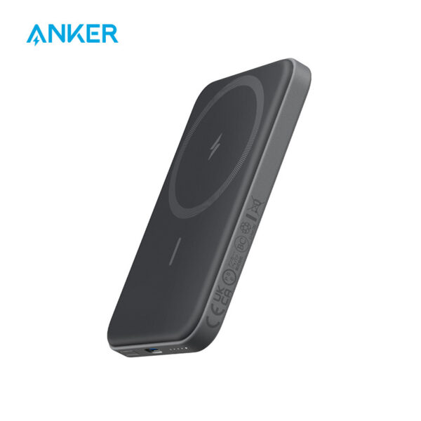 Anker Magnetic Portable Charger, 5,000mAh Wireless Portable Charger with USB-C Cable, Battery Pack, for iPhone 15/15 Plus/15 Pro/15 Pro Max, iPhone 14/13/12 Series and more (Refurbished)