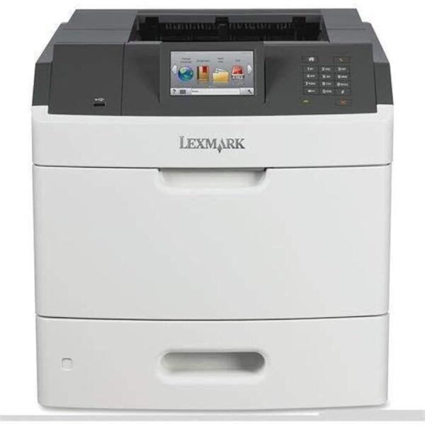 40G0110 MS810DN Laser Printer 1200 x 1200 dpi - Plain Paper - Desktop - 55 ppm Mo Print - 650 sheets Input - Automatic Duplex - LCD - Gigabit Ethernet - USB Certified Refurbished - Image 2