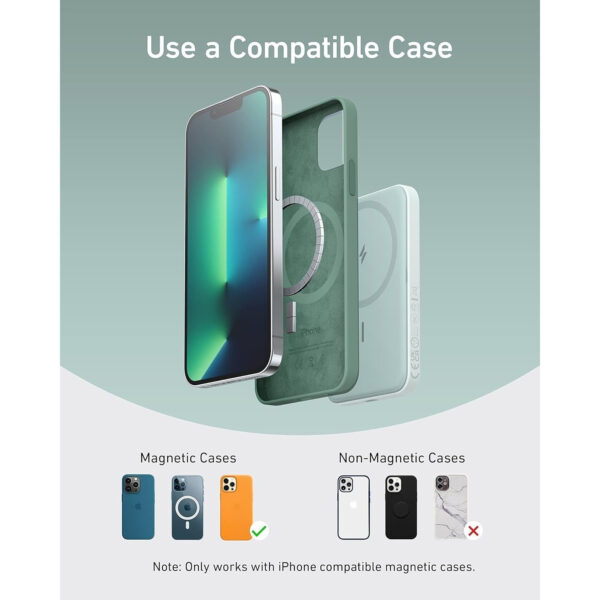 Anker Magnetic Portable Charger, 5,000mAh Wireless Portable Charger with USB-C Cable, Battery Pack, for iPhone 15/15 Plus/15 Pro/15 Pro Max, iPhone 14/13/12 Series and more (Refurbished) - Image 23