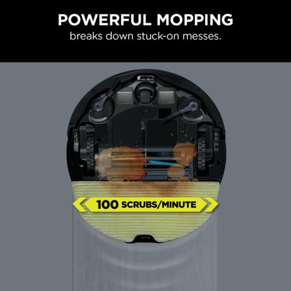 Shark AI Robot Vacuum and Mop with Home Mapping Perfect for Pets Wifi Works with Alexa Black Gold AV2001WD - Image 4