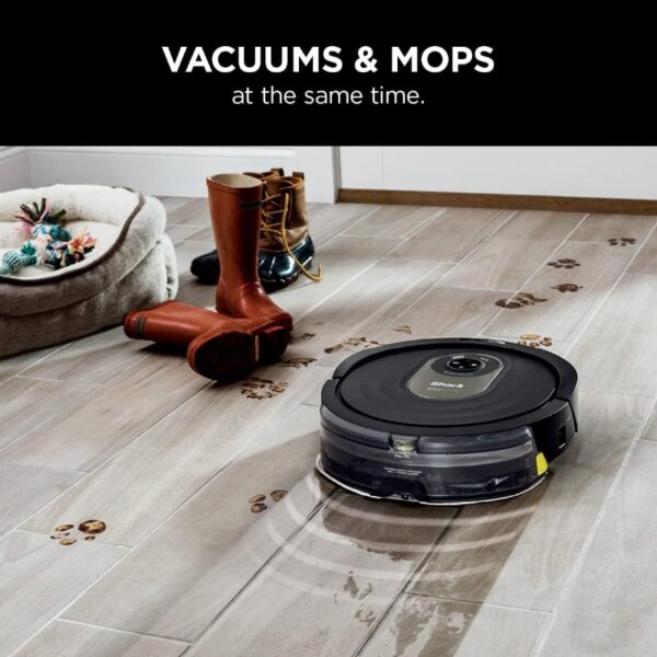 Shark AI Robot Vacuum and Mop with Home Mapping Perfect for Pets Wifi Works with Alexa Black Gold AV2001WD - Image 3