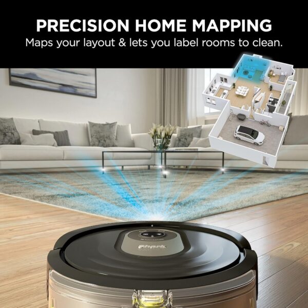 Shark AI Robot Vacuum and Mop with Home Mapping Perfect for Pets Wifi Works with Alexa Black Gold AV2001WD - Image 9