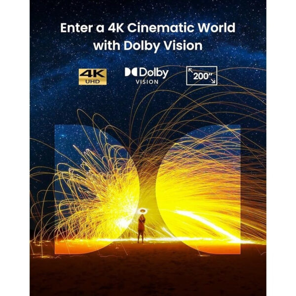 Refurbished NEBULA Cosmos 4K SE Smart Projector, 4K High-Brightness Projector with Dolby Vision,200" Huge Screen,1,800 ANSI Lumens Brightness,HybridBeam,Enhanced Image Quality,Portable (Renewed) - Image 2