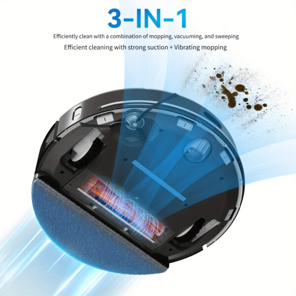 Lydsto S1 MAX Robotic Vacuuming And Sweeping Combo - 8000Pa Suction Power, Auto Telescopic Lift, Self Emptying For 40 Days, LCD Display, Obstacle Avoidance Function, APP App Control - Image 5
