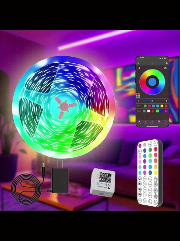 Smart LED Light Strip, Bedroom LED Light, 44-Key Remote And App Control, Music Sync, Color Changing, Dimmable, Flashing, Timer, Lighting Decoration Living Room Party Light, Bedroom Decoration - Image 12