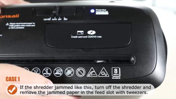 8-Sheet Strip-Cut Paper Shredder For Home Office, Handles CDs And Credit Cards, Overheat Protection, 3.4-Gallon Wastebasket - Image 8