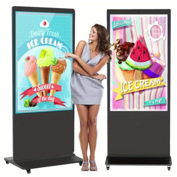 43 Inch Vertical Android Digital Signage Kiosk Indoor Floor Standing Commercial Display With Auto Play Touchscreen LCD Advertising Screen For Retail Stores, Hotels, Lobbies WiFi, USB Connectivity, Remote Content Scheduling Freestanding Business Grade - Image 10