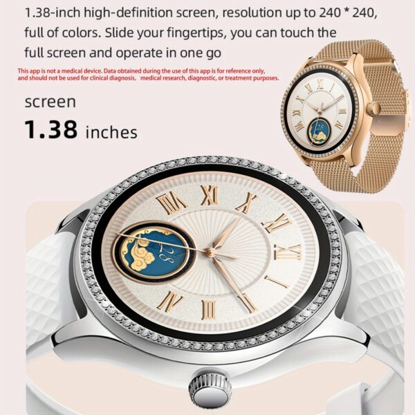 Smart Watch (Answer/Make Calls) for Women with Alexa Built-in, AI Voice, Call Integration, Smartwatch for Android iPhone, 1.38" Activity Tracker with Sleep Monitor, Fitness Tracker, Sleep Monitoring, 100+ Sports Fitness Tracker - Image 3
