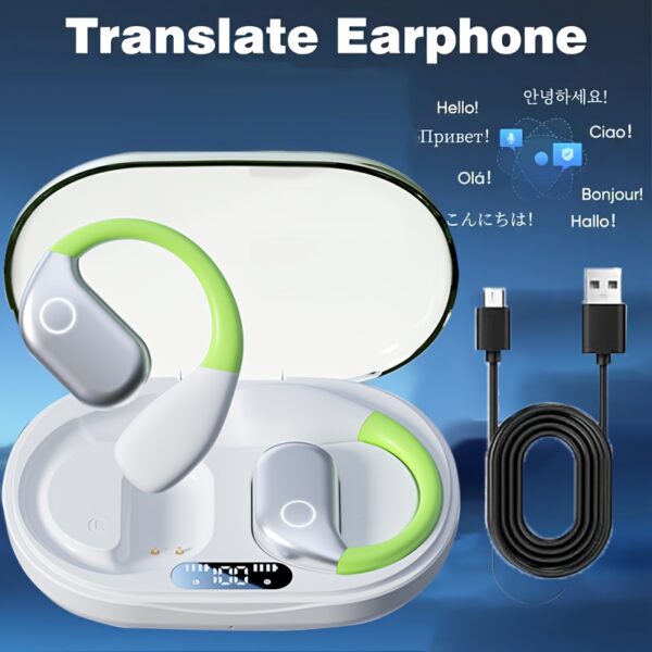 Language Translation Earbuds, 3-in-1 Translator Earbuds 150 Languages & Accents, Translator Device Translation Earbuds Real Time Fit IOS & Android For Travel Business Learning, With A Data Cable - Image 13