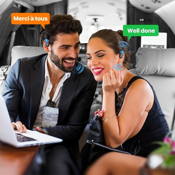 Language Translation Earbuds, 3-in-1 Translator Earbuds 150 Languages & Accents, Translator Device Translation Earbuds Real Time Fit IOS & Android For Travel Business Learning, With A Data Cable - Image 6