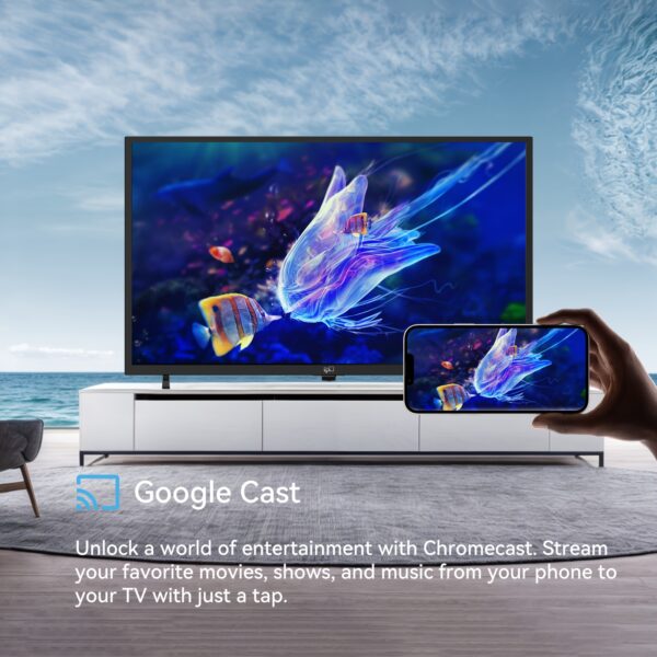 FPD 43 Inch Smart TV Full HD 1080p LED TV Frame Flat Screen Television With Google Cast Streaming Live Ultra Thin Android TV (Palette Series, CA43-P3, 2025 Model) - Image 2