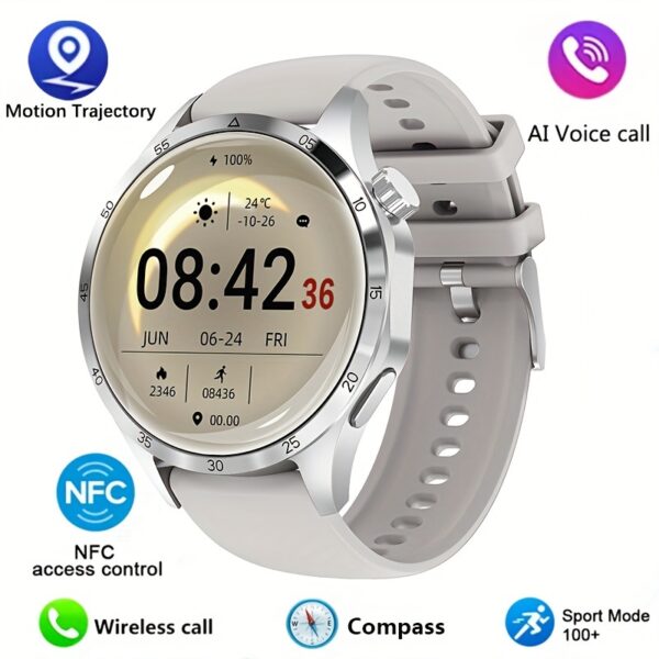 2025 New NFC Smart Watch For Men GPS Motion Trajectory 360*360 HD Screen AI Voice Wireless Call Smartwatch Sports Watch For Men Father'S Day Gift - Image 5
