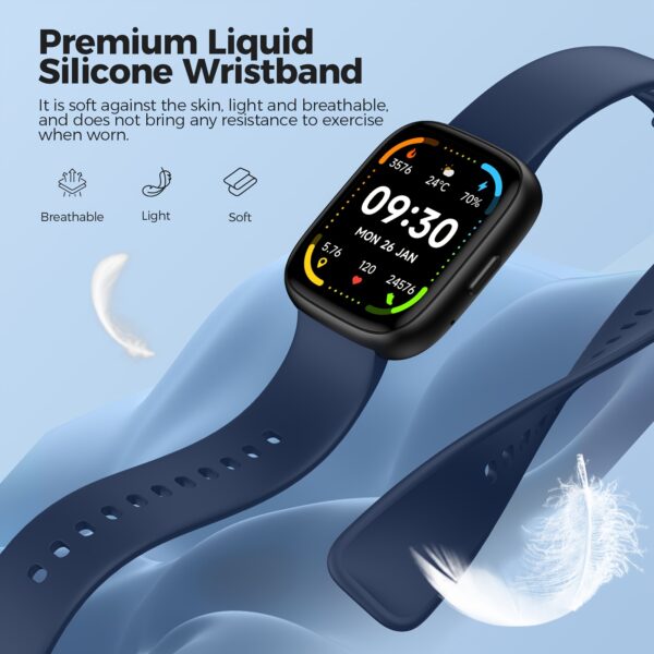 2024 Men's Women's Smartwatch With Wireless Calling, Built-in Alexa 1.83'' HD DIY Watch Face, 100 Sports Modes Activity Fitness Tracker, SMS Reminder, Pedometer, Weather Forecast, Alarm Clock, Camera Smartwatch For Android IOS - Image 4