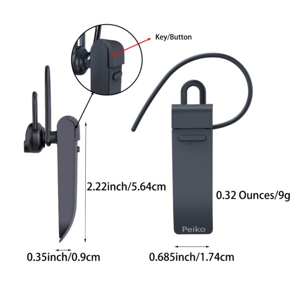 PEIKO WOLRD Language Transaltor Single Earphone Earbud Supports 136 Language Accent Online Real Time Voice Translation Supports 11 Offline Voice Translation Language - Image 2
