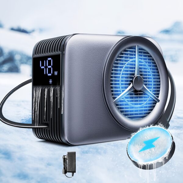 Magnetic 2-in-1 Phone Cooler & Wireless Charger Universal Liquid Cooling System with Silent Fan for iPhone 12-16 Plus/Pro Max, Efficient Cooling Down to -20 Celsius, 15W Fast Charging, Compact Design