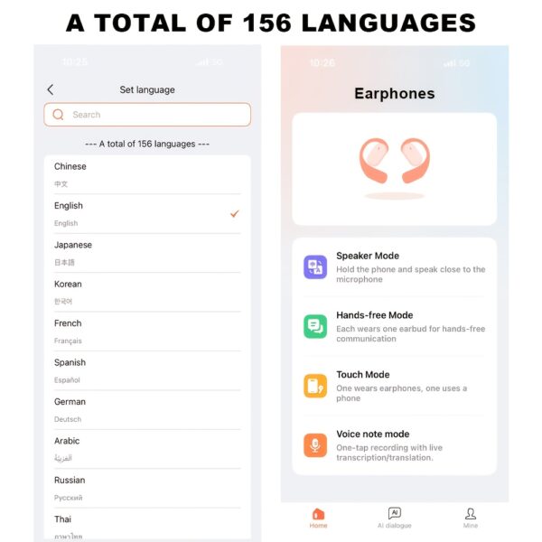 Language Translation Earbuds, 3-in-1 Translator Earbuds 150 Languages & Accents, Translator Device Translation Earbuds Real Time Fit IOS & Android For Travel Business Learning, With A Data Cable - Image 16