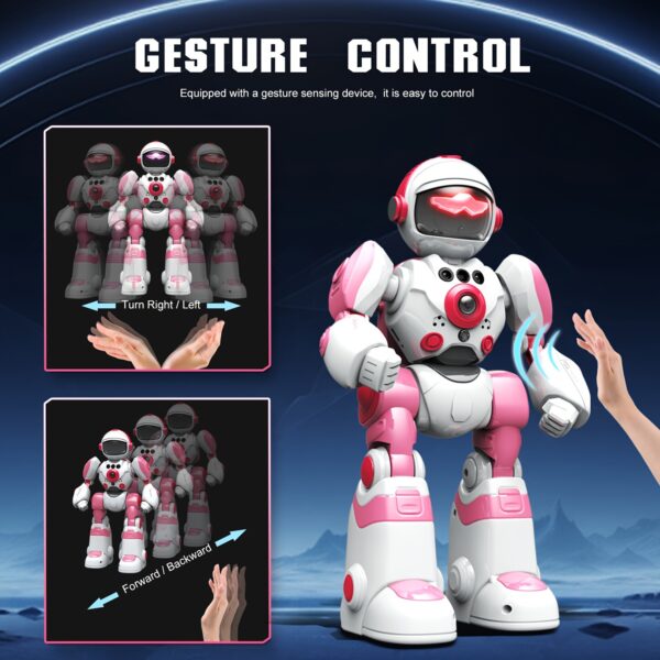 FUUY Children's Toy Robot, Programmable Robot, Remote Control Intelligent Reply, Walking And Dancing Robot, Adjustable Volume, Magical Voice Robot, Birthday Gift - Image 21