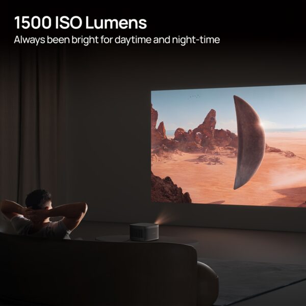 XGIMI Horizon Pro 4K Projector, 1500 ISO Lumens, Android TV 10.0 Movie Projector With Integrated Harman Kardon Speakers, Auto Keystone Screen Adaption Home Theater Projector - Image 4