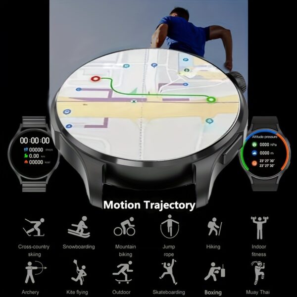 2025 New NFC Smart Watch For Men GPS Motion Trajectory 360*360 HD Screen AI Voice Wireless Call Smartwatch Sports Watch For Men Father'S Day Gift - Image 6