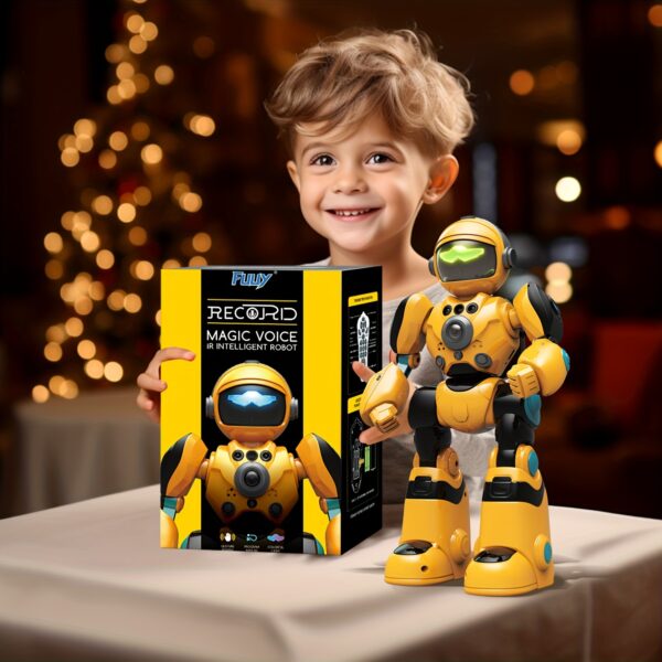 FUUY Children's Toy Robot, Programmable Robot, Remote Control Intelligent Reply, Walking And Dancing Robot, Adjustable Volume, Magical Voice Robot, Birthday Gift - Image 11