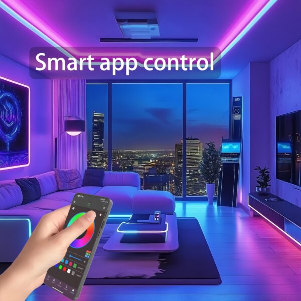 Smart LED Light Strip, Bedroom LED Light, 44-Key Remote And App Control, Music Sync, Color Changing, Dimmable, Flashing, Timer, Lighting Decoration Living Room Party Light, Bedroom Decoration - Image 8