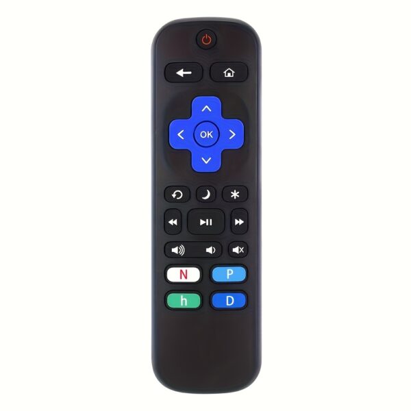 2023 Roku Remote Control with Infrared Sensor, Compatible with 18 Devices, Ergonomic Design, Numeric Keypad, Navigation & Media Controls, Battery-Powered (Not for Stick/Box Use), Media Control Device | Straightforward Layout | Clear Button Markings - Image 3