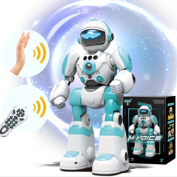 FUUY Children's Toy Robot, Programmable Robot, Remote Control Intelligent Reply, Walking And Dancing Robot, Adjustable Volume, Magical Voice Robot, Birthday Gift - Image 13