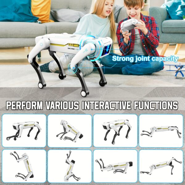 New Upgraded Model Smart Robot Dog -Application Control, AI Voice Activation, 18 Skills (Kung Fu, Dance, Swimming), USB Charging, Wireless Remote Control, Stylish Futuristic Design, Perfect for Gift Giving and Daily Entertainment - Image 9