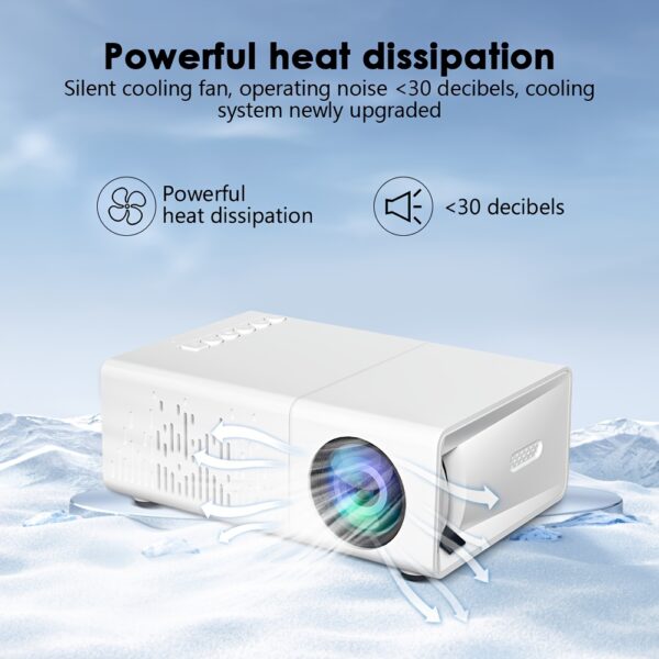 2025 New Mini Home Theater HD Projector, American Plug, Remote Control, Support Smartphone Screen Sharing, Compatible with Smartphone/USB Interface, for Indoor, Office Use - Image 14