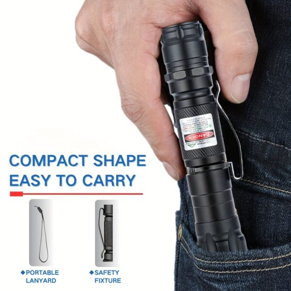 Laser Pointer, Tactical Flashlight, Replaceable Spare Batteries, Adjustable Focus And Replaceable Multiple Modes, Can Be Used Indoors And Outdoors, Presentations, Etc., Best Gifts - Image 7