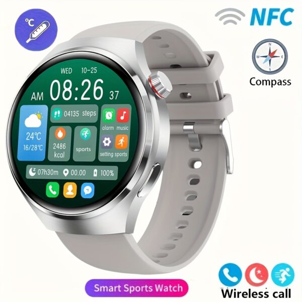 2024 New Men's Smart Watch Wireless Call AMOLED 1.53-inch HD Large Screen Outdoor Sports Fitness Multi sport Mode AI Voice Assistant Smart Watch NFC - Image 11
