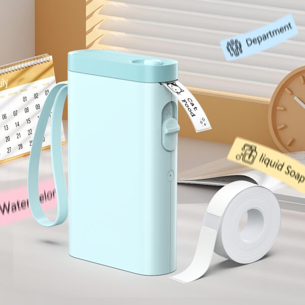 Label Maker With 1 Roll Of Label Paper, Portable Wireless Label Printer For Storage, Office, Home, Storage, Sticker Maker Mini Label Maker With Multiple Templates - Image 19