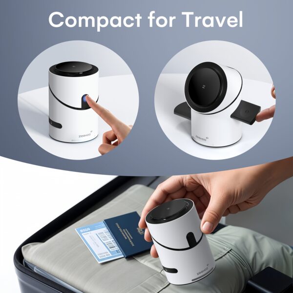 ZEEHOO 3in 1 Charging Station for Apple-Devices, Mag-Safe Charger Stand, CylinTrick-R Qi2 15W Auto-Rotating Wireless Charging Station for iPhone 16/15/14/13/12 Series& Air-Pods& IWatch(30W Charger Included) - Image 6