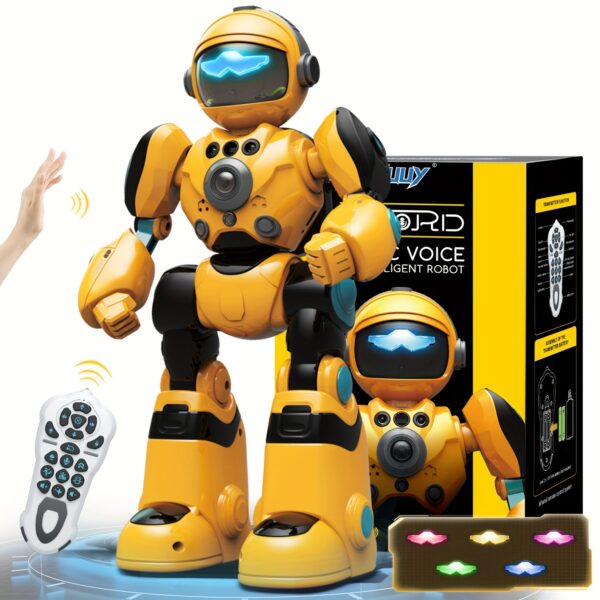 FUUY Children's Toy Robot, Programmable Robot, Remote Control Intelligent Reply, Walking And Dancing Robot, Adjustable Volume, Magical Voice Robot, Birthday Gift - Image 9