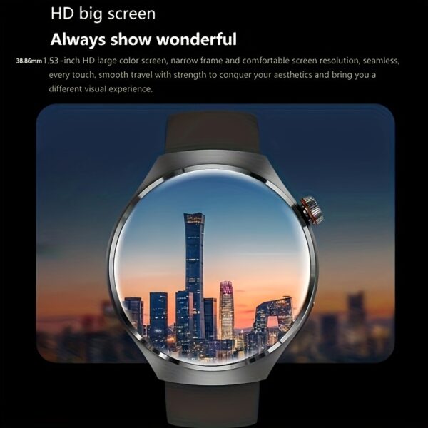 2024 New Men's Smart Watch Wireless Call AMOLED 1.53-inch HD Large Screen Outdoor Sports Fitness Multi sport Mode AI Voice Assistant Smart Watch NFC - Image 6