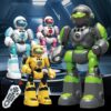 FUUY Children's Toy Robot, Programmable Robot, Remote Control Intelligent Reply, Walking And Dancing Robot, Adjustable Volume, Magical Voice Robot, Birthday Gift