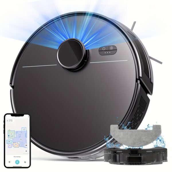 ZCWA M30M30 Robot Vacuum Cleaner, Sweeping Robot, Automatic Charging Intelligent Sweeping Robot Power Application Control Water Tank Wet Robot Vacuum Cleaner Electric Sweeper, Multi-layer Map, Customized Dry And Wet Room Cleaning