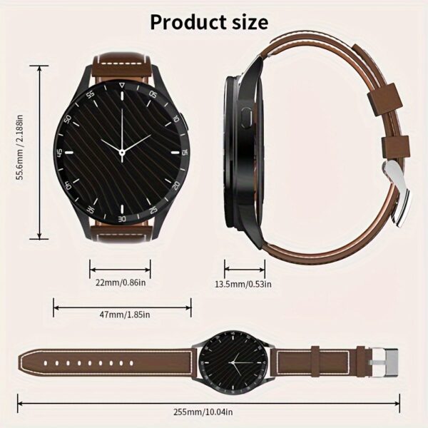 2-in-1 Smart Watch with TWS Earbuds - Long Battery Life, Sleep & Health Monitoring, AI Noise Reduction, Full Touch Screen, Sports Bracelet for Men & Women, for Android & for iPhone, USB Rechargeable, Smart Watch for Android Phones - Image 2