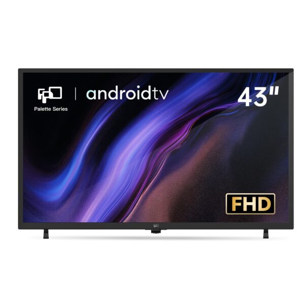 FPD 43 Inch Smart TV Full HD 1080p LED TV Frame Flat Screen Television With Google Cast Streaming Live Ultra Thin Android TV (Palette Series, CA43-P3, 2025 Model)