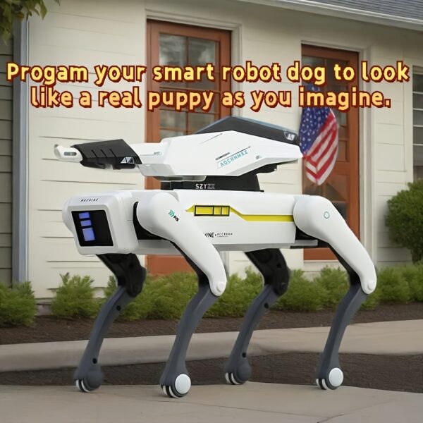 New Upgraded Model Smart Robot Dog -Application Control, AI Voice Activation, 18 Skills (Kung Fu, Dance, Swimming), USB Charging, Wireless Remote Control, Stylish Futuristic Design, Perfect for Gift Giving and Daily Entertainment - Image 2