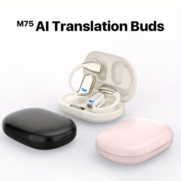 Language Translation Earbuds, 3-in-1 Translator Earbuds 150 Languages & Accents, Translator Device Translation Earbuds Real Time Fit IOS & Android For Travel Business Learning, With A Data Cable - Image 4