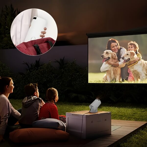 Support WIFI; Support 4K Decoding 1800P Wireless Connection Projector; Adjustable Brightness Screen Display, Wall-mounted Projector; Handheld - Image 3