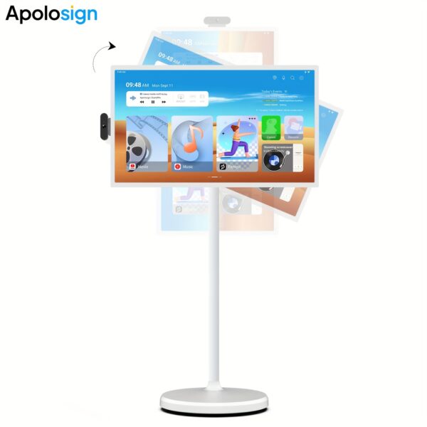 Apolosign 32 Inch FHD Smart Portable TV Gen1, 8+128GB, Giant Tablet On Wheels, Gaming Monitor, Interactive Display, LCD Monitor, Digital Signage, Built-in Battery, Smart Screen - Image 5