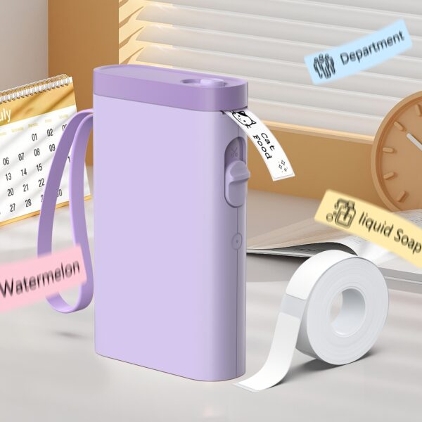 Label Maker With 1 Roll Of Label Paper, Portable Wireless Label Printer For Storage, Office, Home, Storage, Sticker Maker Mini Label Maker With Multiple Templates - Image 11