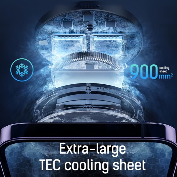 Magnetic 2-in-1 Phone Cooler & Wireless Charger Universal Liquid Cooling System with Silent Fan for iPhone 12-16 Plus/Pro Max, Efficient Cooling Down to -20 Celsius, 15W Fast Charging, Compact Design - Image 7