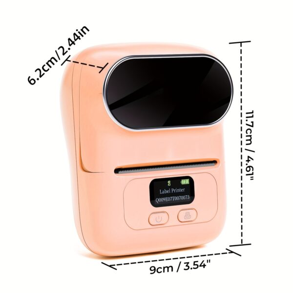 Thermal Label Maker Machine with Tape - Portable Wireless Barcode Label Printer for Small Business, Office, Home, Address, Mini Thermal Priner Compatible with Phone&PC - Image 2