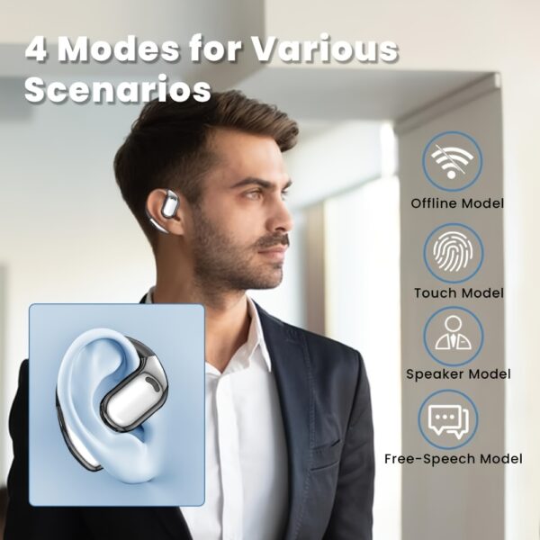 Language Translation Earbuds, 3-in-1 Translator Earbuds 150 Languages & Accents, Translator Device Translation Earbuds Real Time Fit IOS & Android For Travel Business Learning, With A Data Cable - Image 8