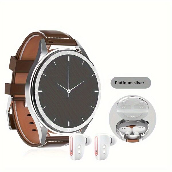2-in-1 Smart Watch with TWS Earbuds - Long Battery Life, Sleep & Health Monitoring, AI Noise Reduction, Full Touch Screen, Sports Bracelet for Men & Women, for Android & for iPhone, USB Rechargeable, Smart Watch for Android Phones - Image 9