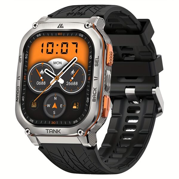 2025 NEW KOSPET M3 Ultra GPS Smart Watch For Men Compass Altimeter Barometric Pressure 6 Satellite Positioning Systems 470mAh 60 Days Extra-Long Battery Stainless Steel Body Rugged Smartwatches Wireless Call 5ATM IP69K 1.43" AMOLED Always On Display Screen 170+ Sports Modes 6 Smart Recognition Sports Corning Gorilla Glass Multiple Watch Faces 24H Health Monitor AI Assistant Digital Electronic Men'S Smartwatch Compatible For Android IPhone - Image 5