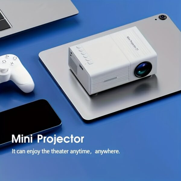 OKG Portable Mini Projector with Full HD 1080P Support - 3D-Ready LCD Home Theater Projector for iOS/Android/Windows - Includes Remote Control, USB-Powered with 80° Wide Angle Lens & 290lm Brightness - Compatible with Smartphones, PS4, USB Devices - Image 3